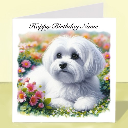 Personalised maltese dog - maltese,