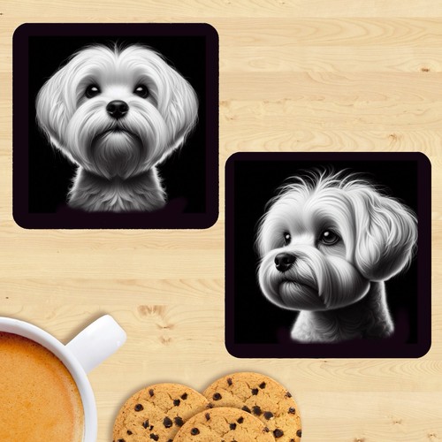 Maltese coasters set - coasters,, of
