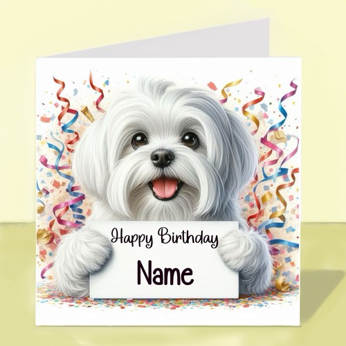 Personalised maltese dog - personalised,