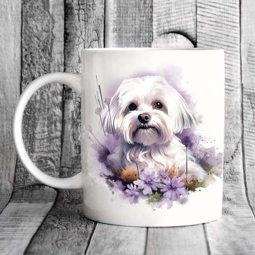 Maltese dog mug - maltese,