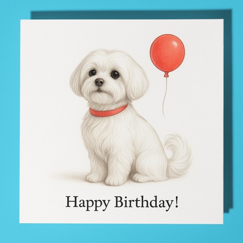 Maltese dog happy - maltese,