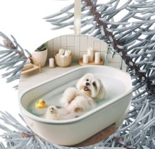 Maltese Dog Hanging Bauble