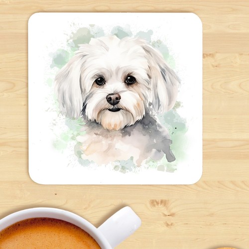 Pet dog coaster watercolour - pet,