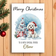 Personalised Maltese Christmas
