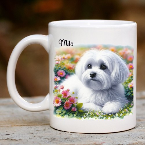 Personalised maltese mug - maltese, mug,