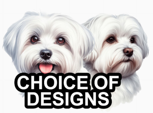 Maltese self adhesive dog - maltese,