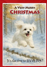 Maltese Dog A6 (4"x 6")