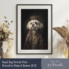Royal Dog Portrait Print